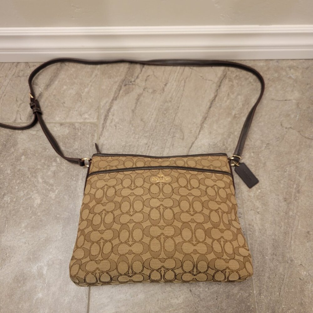 Coach Rowan File Bag In Signature Canvas Handbag … - image 2